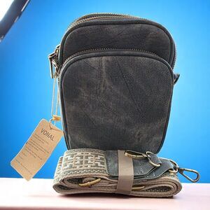 Handbag for Women Triple Pockets Crossbody Shoulder Bag Soft Denim